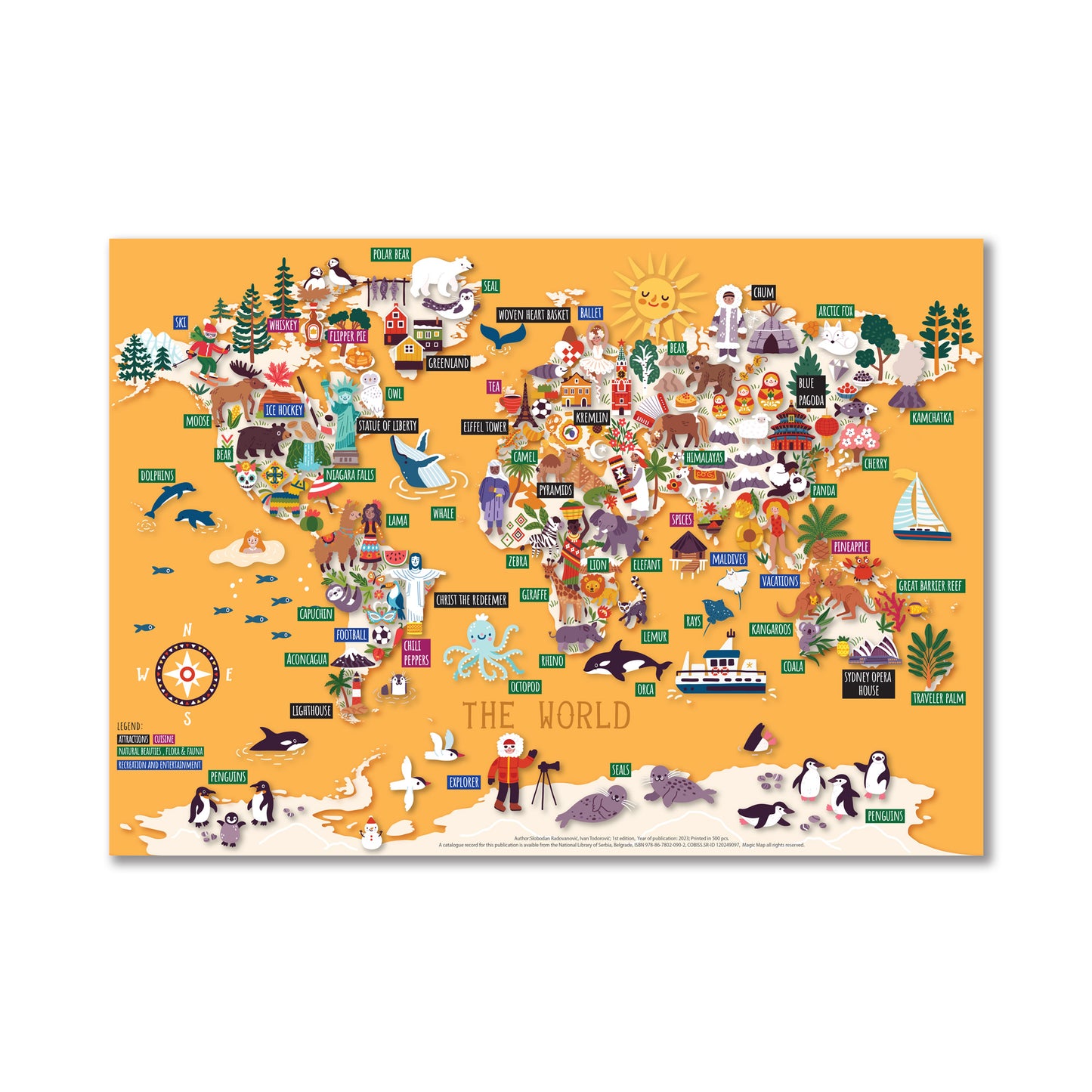 The World pictographic puzzle map