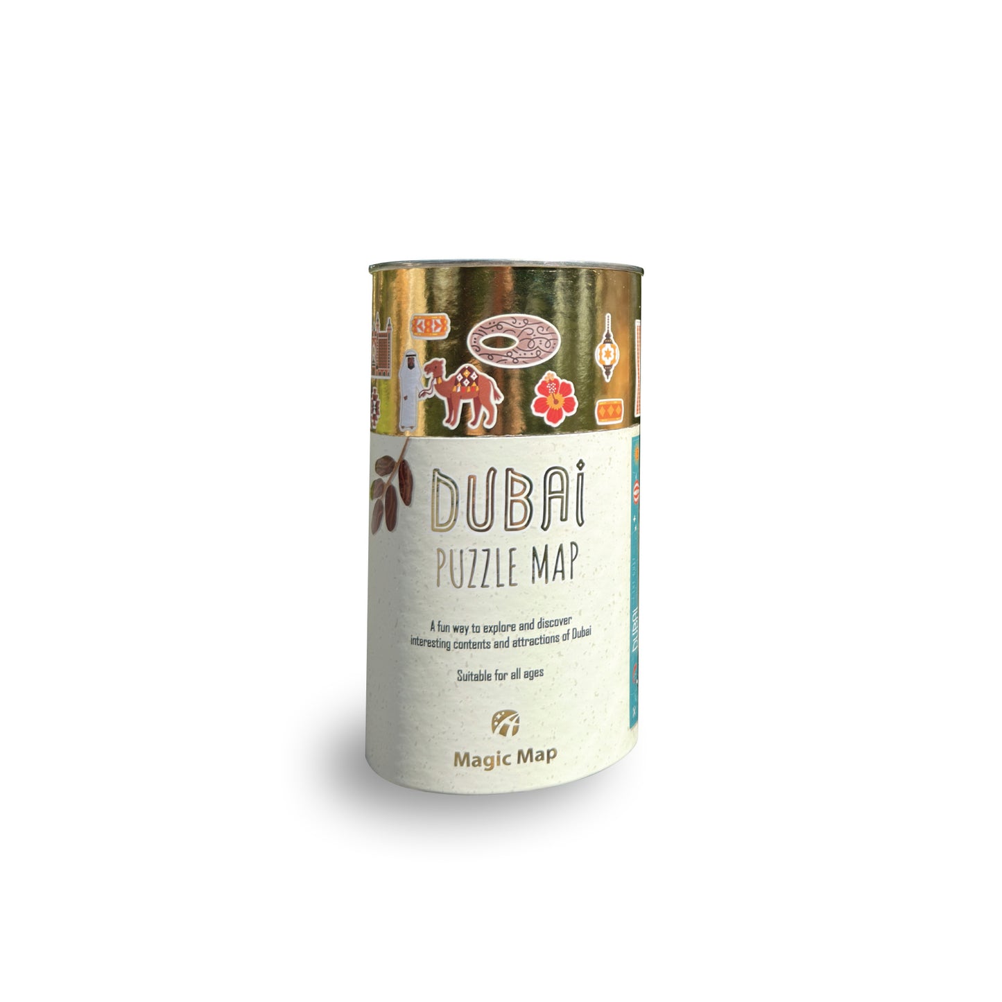 Dubai pictographic puzzle map