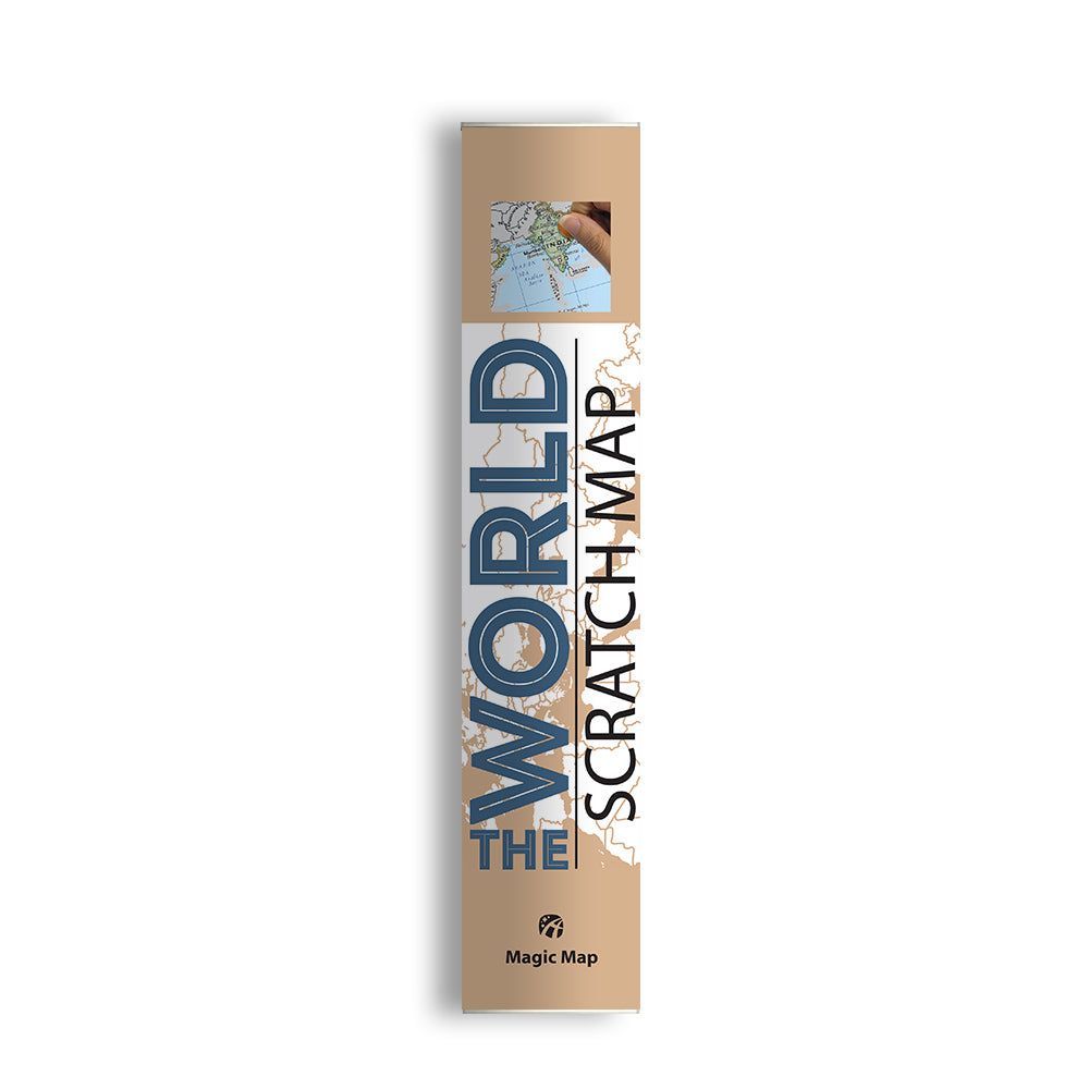 The World scratch map