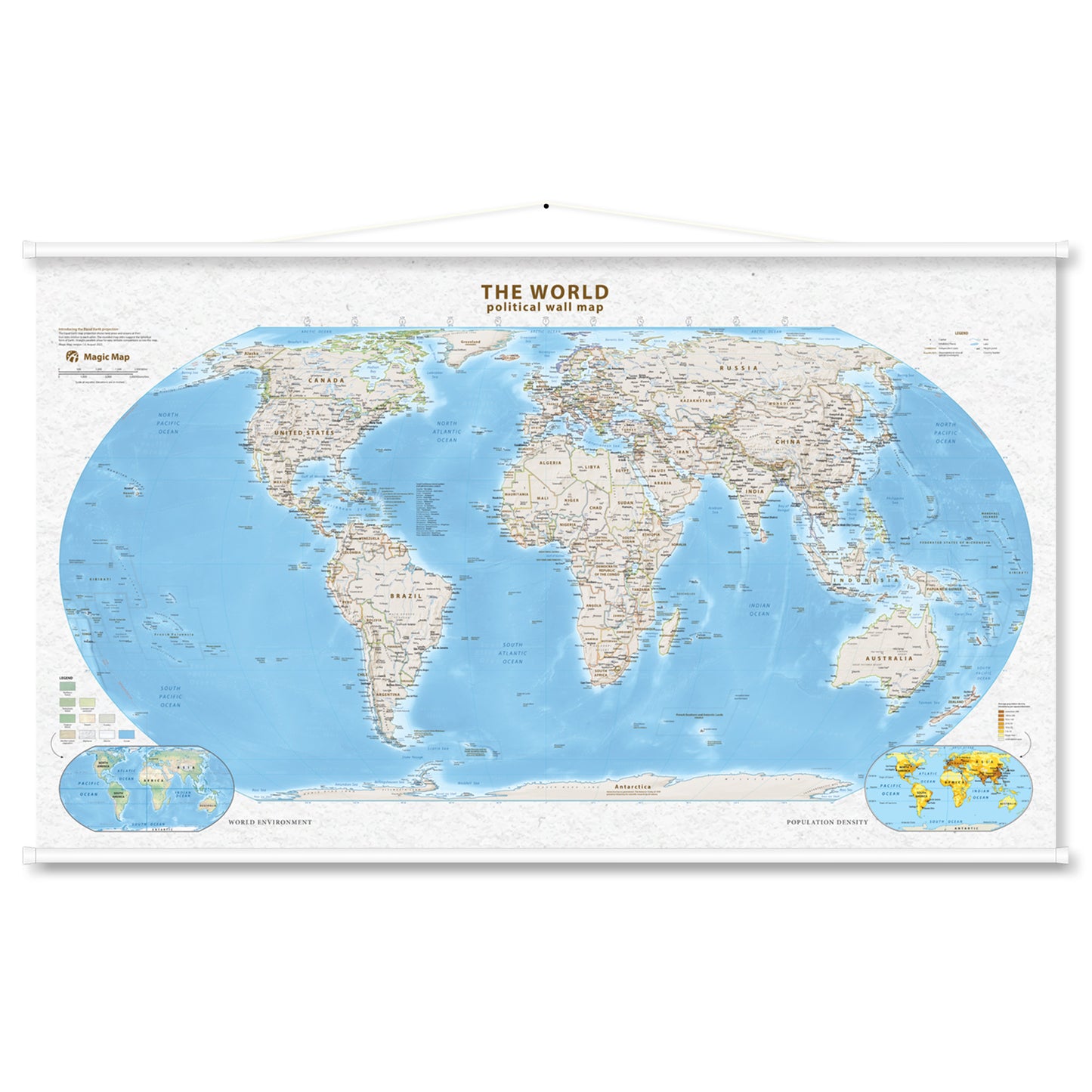 The World political wall map